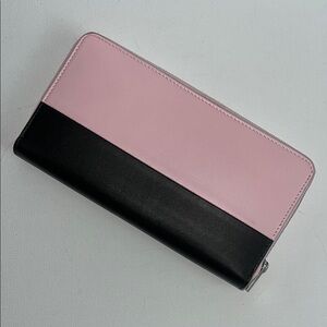 Celine Pink and Black Women's Leather Wallet